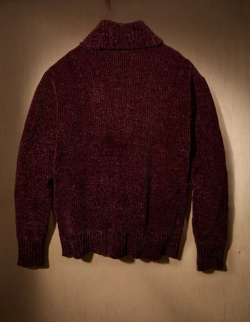 AE x Tru Kolors Chenille Shawl Collar Cardigan