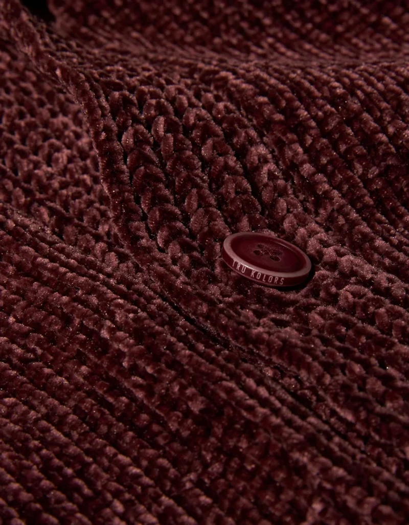 AE x Tru Kolors Chenille Shawl Collar Cardigan