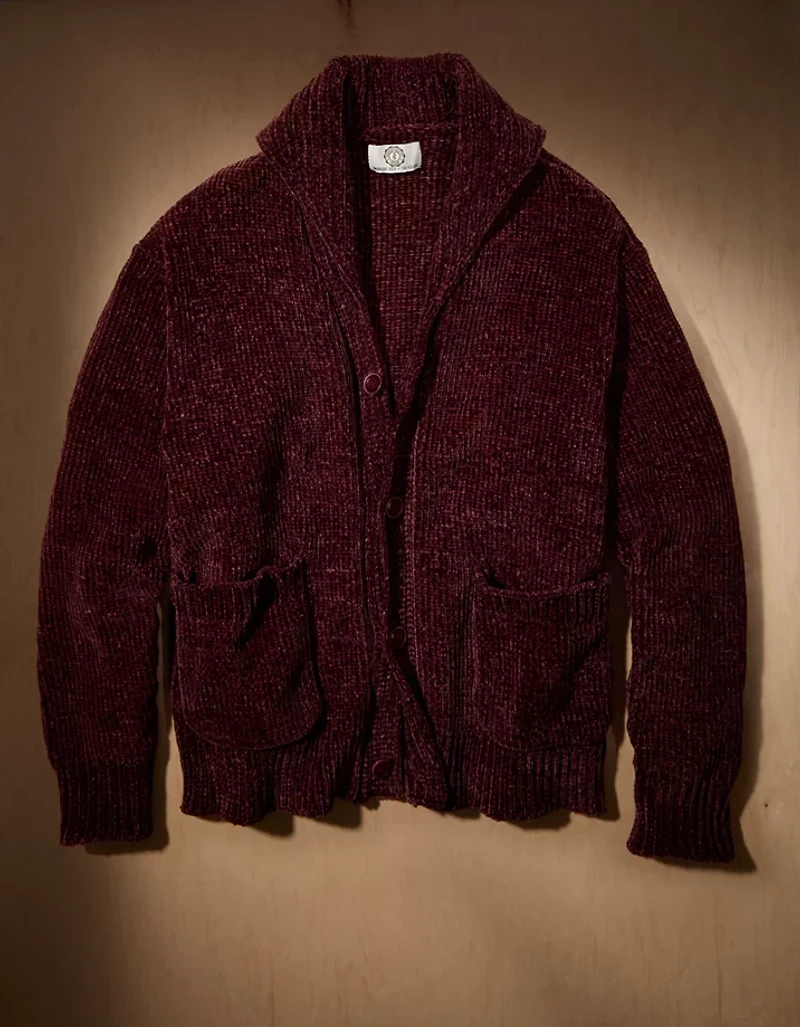 AE x Tru Kolors Chenille Shawl Collar Cardigan