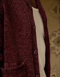Cardigan en chenille à col châle AE x Tru Kolors