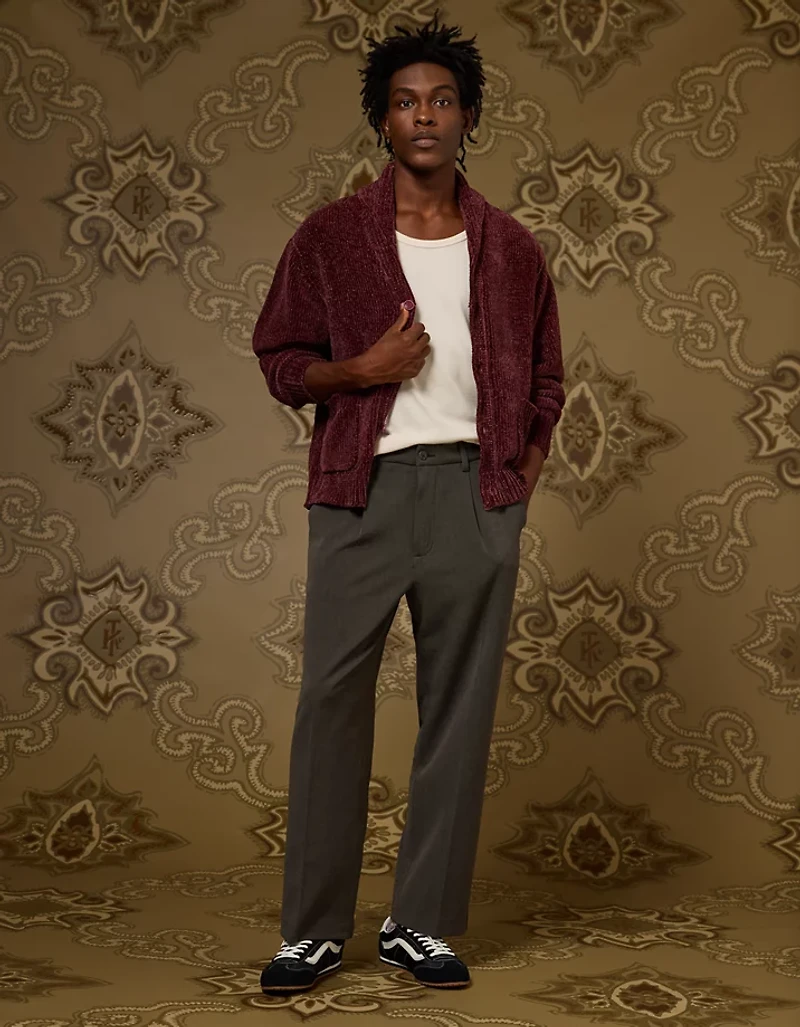 AE x Tru Kolors Chenille Shawl Collar Cardigan