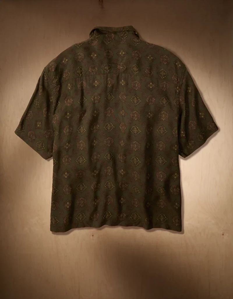 AE x Tru Kolors Short Sleeve Paisley Camp Shirt