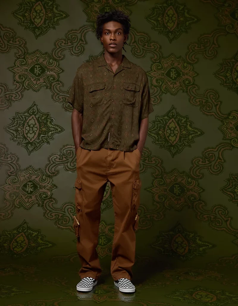 AE x Tru Kolors Short Sleeve Paisley Camp Shirt