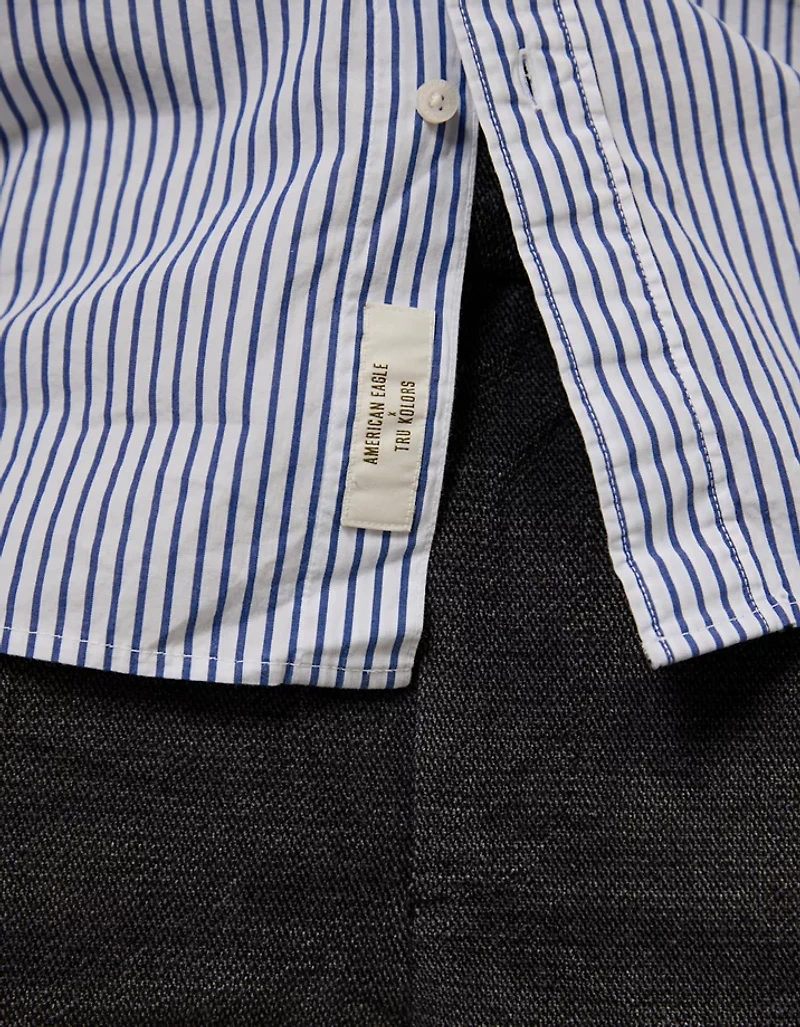 AE x Tru Kolors Poplin Striped Shirt