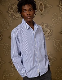 Chemise rayée en popeline AE x Tru Kolors