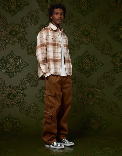 Surchemise à carreaux brossés lourde AE x Tru Kolors