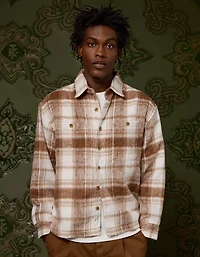 AE x Tru Kolors Heavyweight Brushed Plaid Overshirt