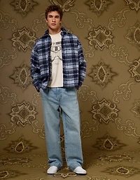 AE x Tru Kolors Heavyweight Brushed Plaid Overshirt