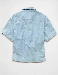 AE x Umbro Relaxed Fit Denim Button-Up Shirt