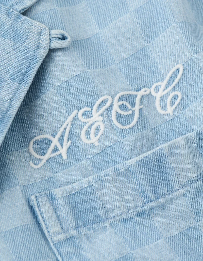 AE x Umbro Relaxed Fit Denim Button-Up Shirt