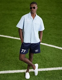 AE x Umbro Relaxed Fit Denim Button-Up Shirt