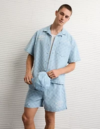 AE x Umbro Relaxed Fit Denim Button-Up Shirt