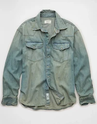 AE Relaxed Denim Western Shirt