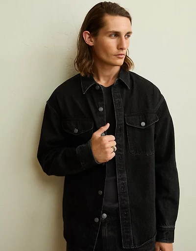 AE x Lamine Yamal Denim Overshirt