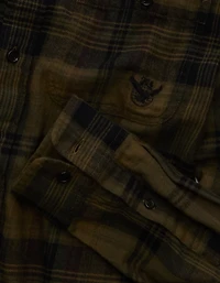 AE x Lamine Yamal Flannel Button-Up Shirt