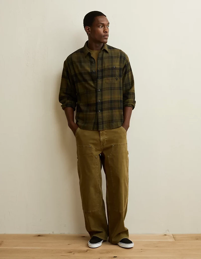 AE x Lamine Yamal Flannel Button-Up Shirt