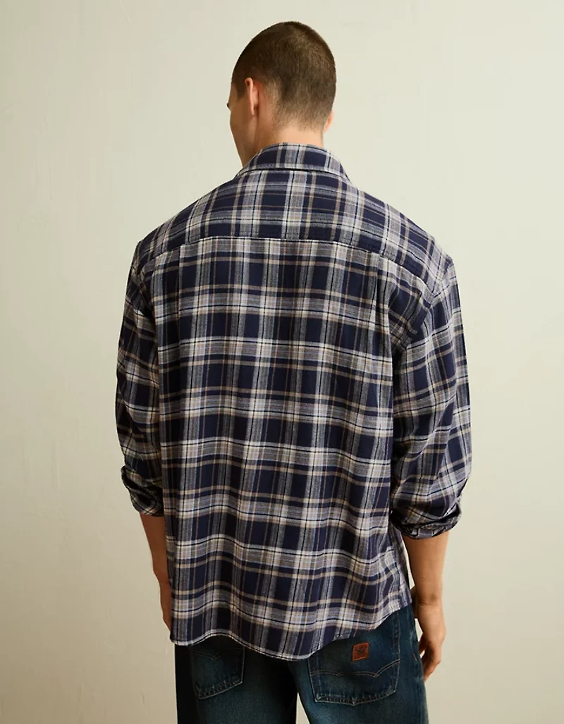 AE x Lamine Yamal Flannel Button-Up Shirt