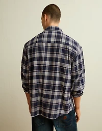 AE x Lamine Yamal Flannel Button-Up Shirt