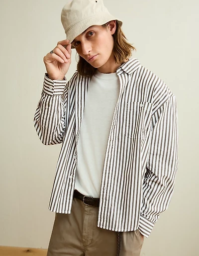AE x Lamine Yamal Poplin Button-Up Shirt