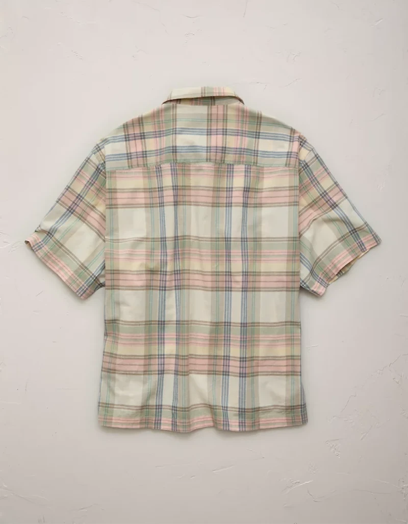 AE77 Madras Short-Sleeve Shirt