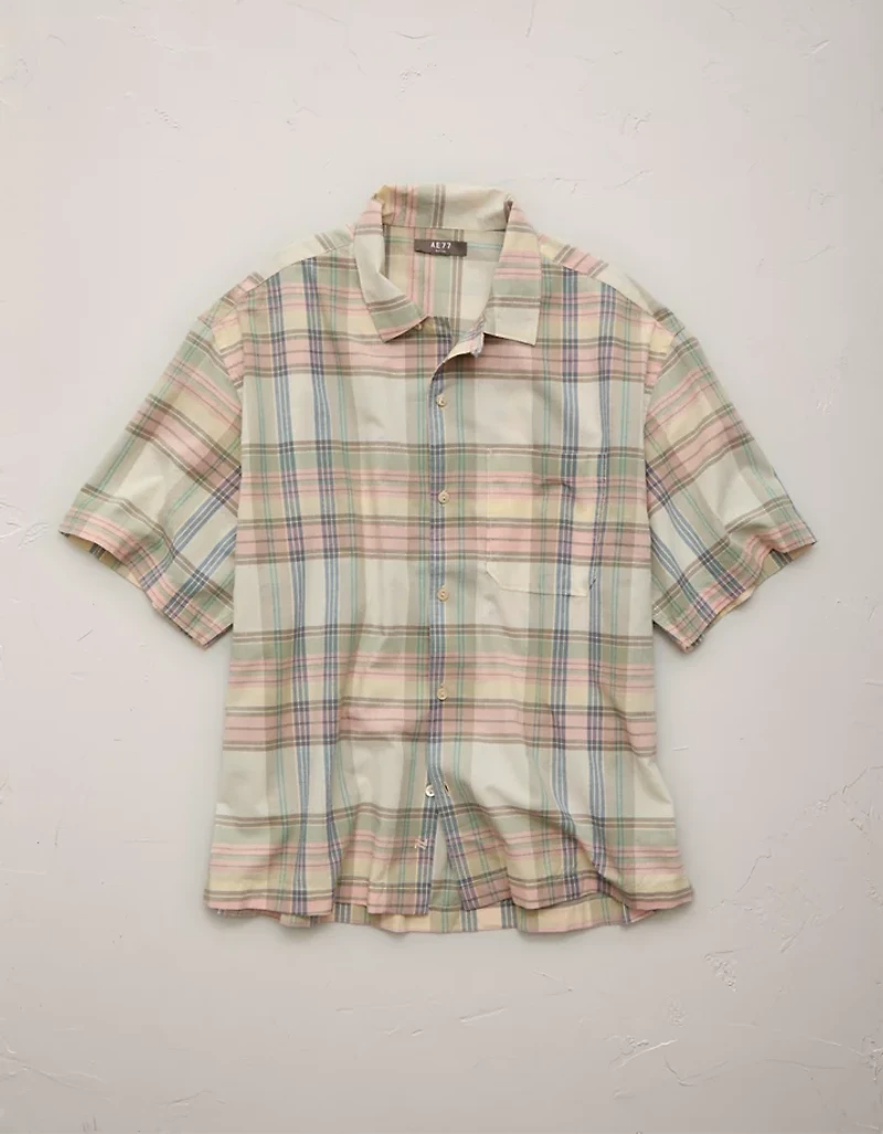 AE77 Madras Short-Sleeve Shirt