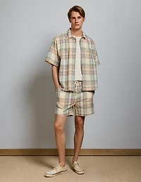 AE77 Madras Short-Sleeve Shirt