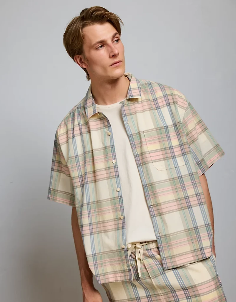 AE77 Madras Short-Sleeve Shirt