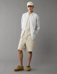 Chemise en mélange de lin décontractée tous les jours AE