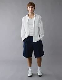 AE Everyday Relaxed Poplin Button-Up Shirt