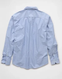 Chemise boutonnée en oxford de tous les jours rayée AE
