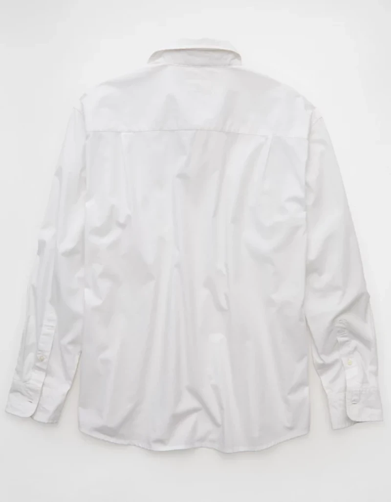 AE Everyday Relaxed Poplin Button-Up Shirt
