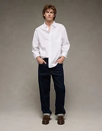 Chemise en popeline à coupe décontractée de tous les jours AE