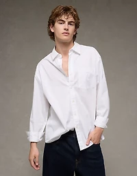 Chemise en popeline à coupe décontractée de tous les jours AE