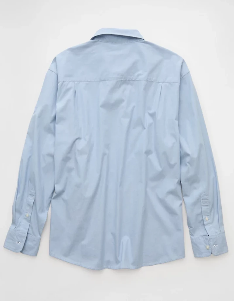 AE Everyday Relaxed Poplin Button-Up Shirt