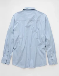 AE Everyday Relaxed Poplin Button-Up Shirt