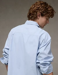 AE Everyday Relaxed Poplin Button-Up Shirt
