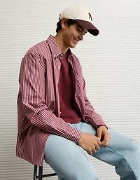 AE Everyday Relaxed Fit Poplin Button-Up Shirt
