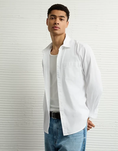 Chemise en popeline à coupe classique de tous les jours AE