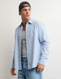 AE Everyday Fit Poplin Button-Up Shirt