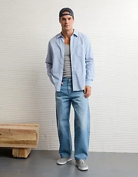 AE Everyday Fit Poplin Button-Up Shirt