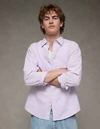 AE Everyday Fit Poplin Button-Up Shirt