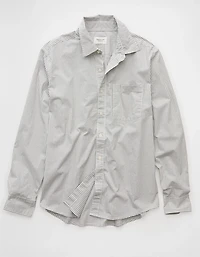AE Everyday Relaxed Fit Plaid Button-Up Shirt