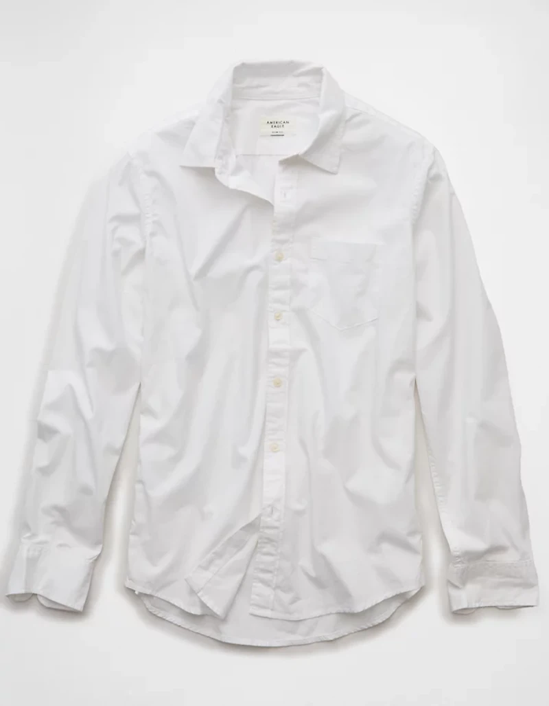 Chemise en popeline ajustée de tous les jours AE