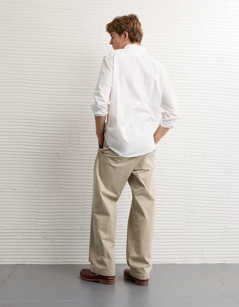 Chemise en popeline ajustée de tous les jours AE