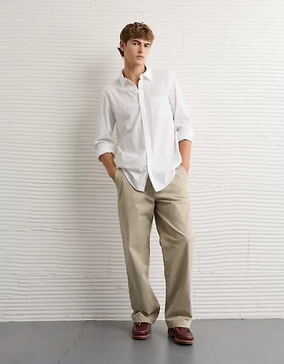 Chemise en popeline ajustée de tous les jours AE