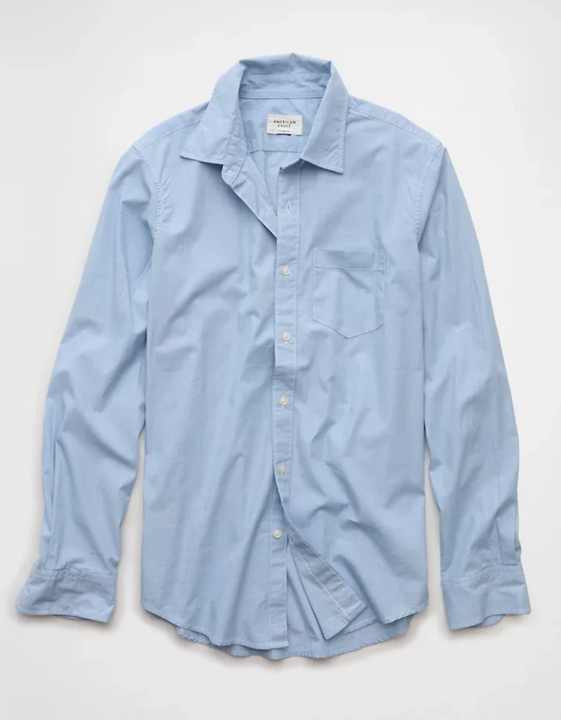 AE Everyday Slim Fit Poplin Button-Up Shirt