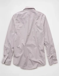 Chemise à carreaux en popeline ajustée de tous les jours AE