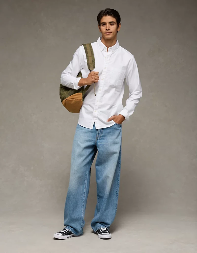 AE Everyday Slim Fit Oxford Button-Up Shirt