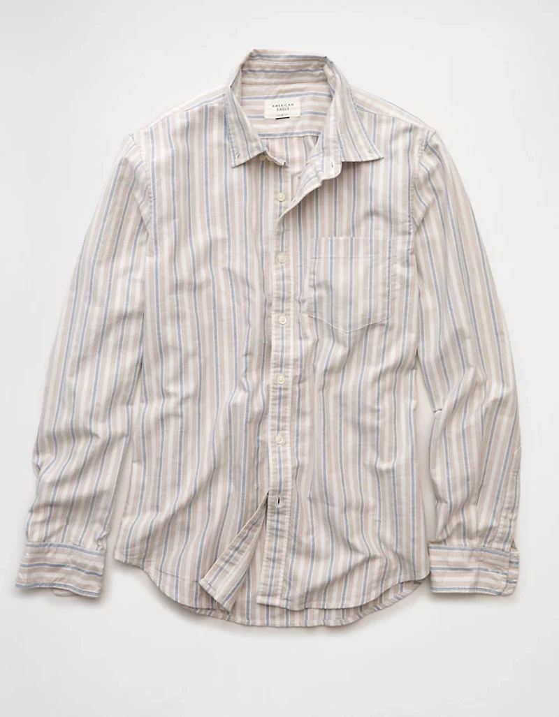 Chemise ajustée à rayures en oxford de tous les jours AE