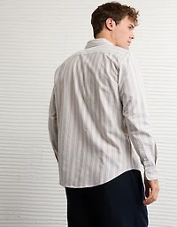 Chemise ajustée à rayures en oxford de tous les jours AE